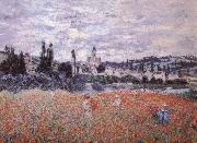 Claude Monet Poppy Field near Vetheuil Sweden oil painting artist